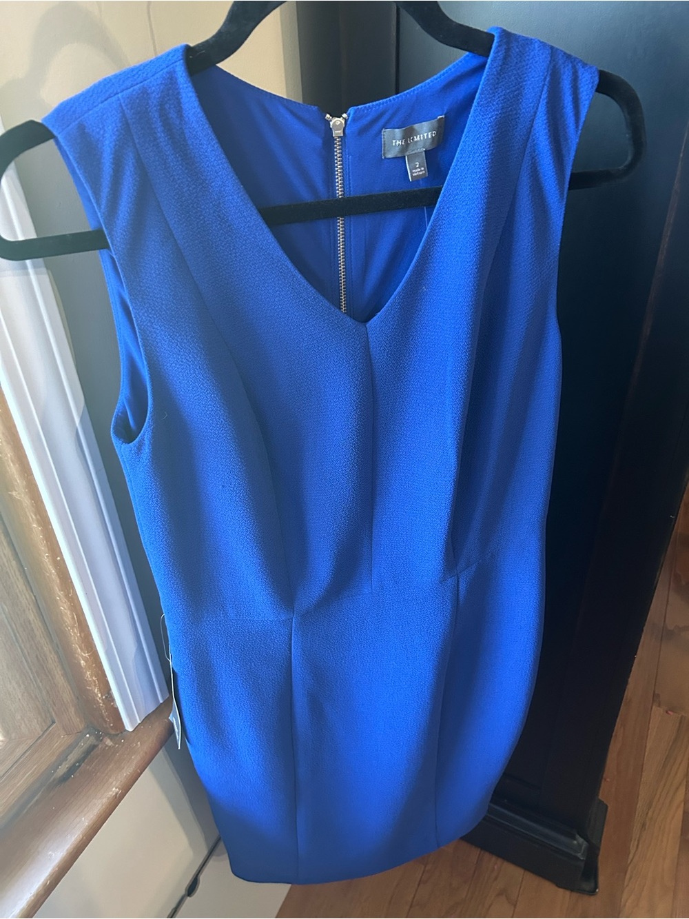 The Limited Cobalt Blue V-Neck Sheath Dress